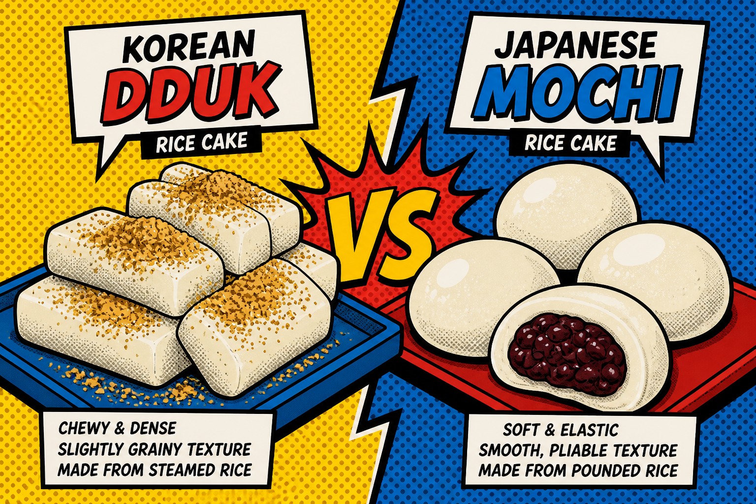 What Makes Korean Dduk Distinct from Mochi